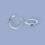 Blue Opal Ear Cuff In Sterling Silver, thumbnail 5 of 10