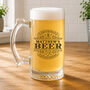 Personalised Wedding Best Man Beer Glass Gift, thumbnail 2 of 2