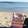 Bring Me All The Peonies Beach Tote Bag, thumbnail 3 of 4