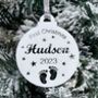 Personalised Baby's First Christmas Bauble, thumbnail 5 of 12