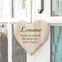 Personalised Wooden Heart Sign, thumbnail 1 of 2