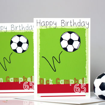 Personalised Football Team Birthday Card, 5 of 11