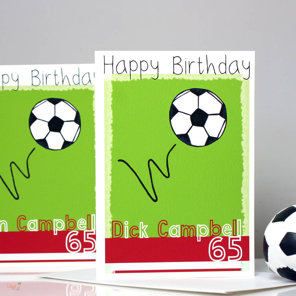 Championship Football League Personalised Any Football Team Birthday Card
