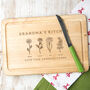 Personalised Family Birth Flower Cake Stand Gift For Mum Nan, thumbnail 1 of 12