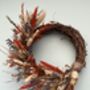 Autumn Dried Flower Small Wreath, thumbnail 4 of 5