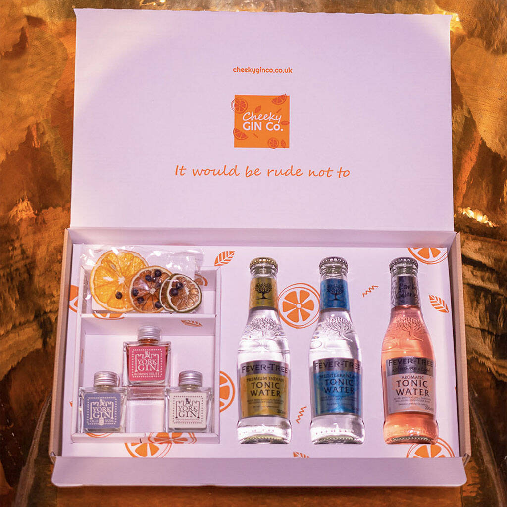 York Gin Gift Box By Cheeky Gin Co