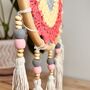 Pink And Yellow Crochet Handmade Dream Catcher, thumbnail 2 of 8