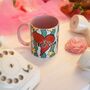 Gossip Club Valentine Mug – Fun And Playful Heart Design, thumbnail 8 of 8