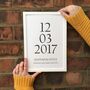 Personalised Wedding Date Print, thumbnail 3 of 6