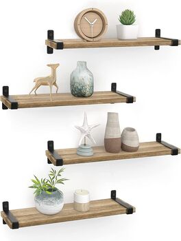 Wooden Wall Mounted Floating Shelves Storage, 4 of 10