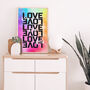 Love Is Love Typography Print, thumbnail 4 of 7