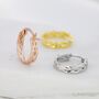 Braided Hoop Earrings In Sterling Silver, thumbnail 5 of 11