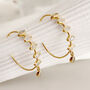 Raining Moonstone Hooped Studs, thumbnail 1 of 10