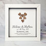 Personalised 5th Anniversary Gift Framed Wooden Heart, thumbnail 1 of 7