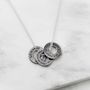 Personalised Oxidised Sterling Silver Story Necklace, thumbnail 3 of 5
