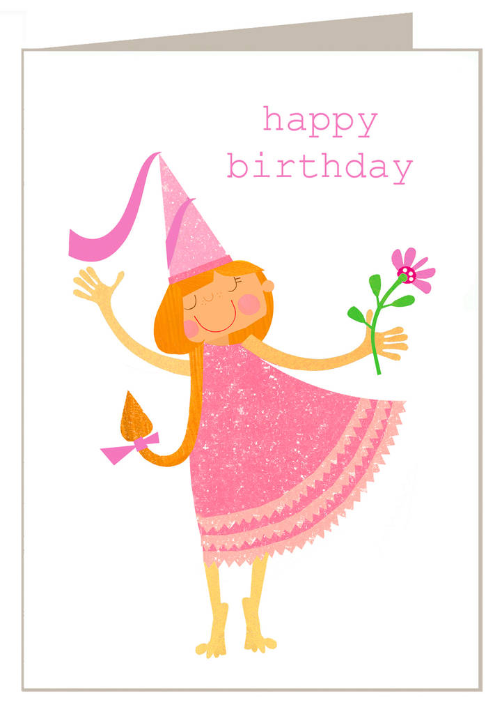 Princess Birthday Card By Kali Stileman Publishing | notonthehighstreet.com