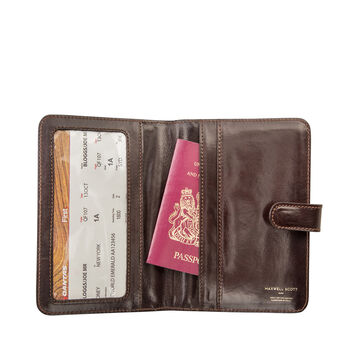Personalised Leather Travel Document Holder 'Vieste', 6 of 10