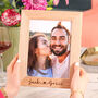 Personalised Couples Wooden Photo Frame New Home Gift, thumbnail 1 of 5