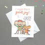 'Tidings Of Great Joy' Funny Christmas Card, thumbnail 1 of 2