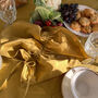 Eloisa Mustard Cotton Napkins With Pleating Channels Set Of Six, thumbnail 1 of 5