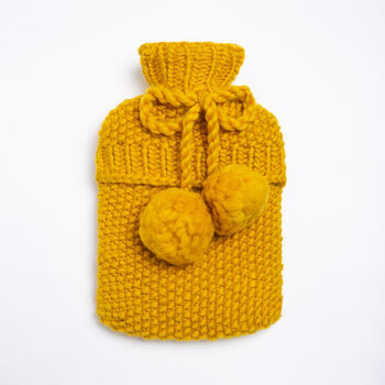 Hot Water Bottle Cover Easy Knitting Kit, 3 of 10
