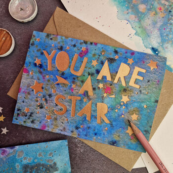 You Are A Star Thank You Or Congratulations Card, 4 of 6