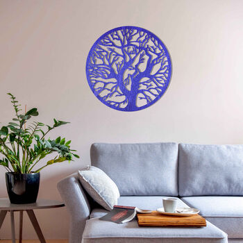 Round Tree Radiance: Wooden Wall Art For Modern Rooms, 12 of 12