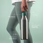 Circular And Co 1 L Stainless Steel Water Bottle Aquamarine Green, thumbnail 5 of 6