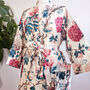 English Rose Pattern Kimono Robe Personalised Gift Box, thumbnail 6 of 7