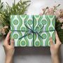 Vibrant Swirls And Circles Gift Wrapping Paper, thumbnail 4 of 6