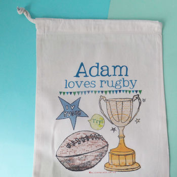 Personalised Rugby Bag, 2 of 6