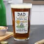 Personalised Simply The Best Beer Glass, thumbnail 2 of 4