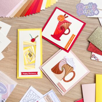 Festive Cheer Card Making Kit | Beginner Iris Folding, 3 of 8