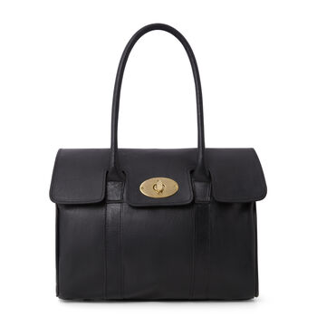 Harriet Leather Tote Bag | Handcrafted Full Grain Work And Laptop Tote, 7 of 12