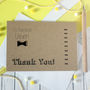 Personalised 'Thank You' Usher Bow Tie Wedding Day Card, thumbnail 2 of 6