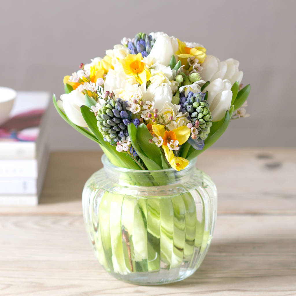 Spring Garden Scented Flower Medley Bouquet By The Flower Studio ...