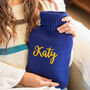 Personalised Hot Water Bottle And Knitted Cover, thumbnail 5 of 6