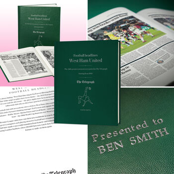 West Ham Personalised Football Telegraph Book, 7 of 12