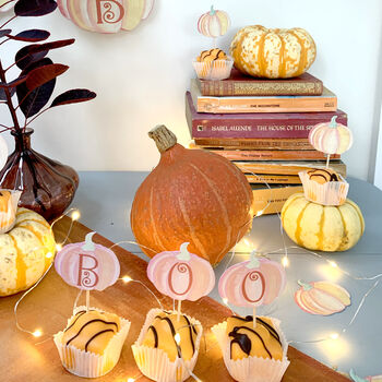 Boo! Pumpkin Reusable Cake Toppers, 2 of 5