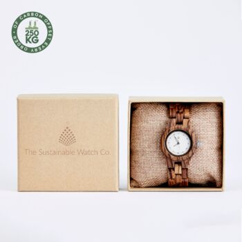 The Pine: Handmade Vegan Wood Wristwatch For Women, 2 of 8