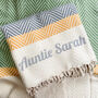 Herringbone Handloomed Soft Cotton Throw Blanket, thumbnail 7 of 12