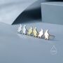 Sterling Silver Tiny Penguin Bird Stud Earrings, thumbnail 3 of 12