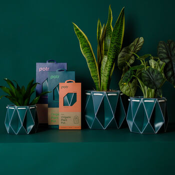 Three Origami Self Watering Eco Plant Pots, 7 of 12