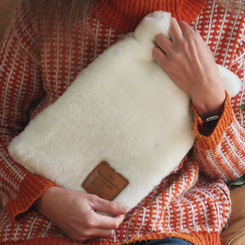 Personalised Sheepskin Hot Water Bottle Cover, 11 of 12