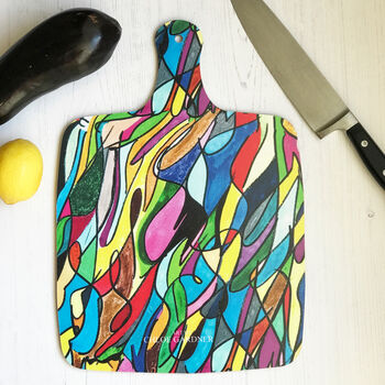 Bright Cow Large Chopping Board, 2 of 2