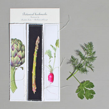 Botanical Bookmarks With Vegetable Illustrations, 2 of 6