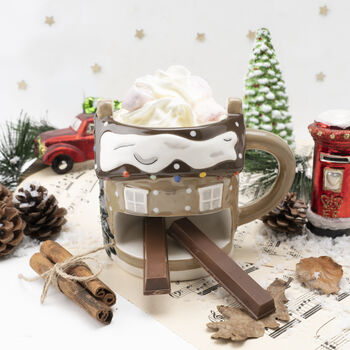 Christmas House Festive Snack Mug With Gift Box, 2 of 7