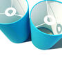 Turquoise Blue Drum Lampshade, thumbnail 4 of 9