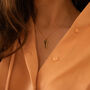 14 K Gold Plated Silver Key Necklace, thumbnail 1 of 9