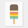 Rainbow Striped Lolly Print, thumbnail 5 of 8